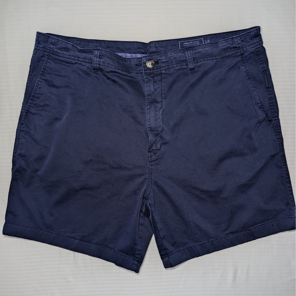 Vineyard Vines Chino Shorts Mens 38 Blue Classic Preppy Minimalist